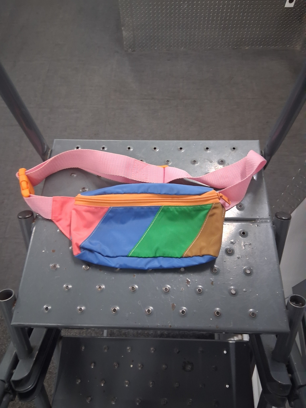 Vintage Multicolor Crossbody Fanny Pack - Pink, Blue, Green, Brown, Orange